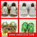 2015 Wholesale Summer Fashion sweet color bow and tassels sandals beautiful baby girl shoes